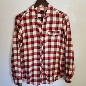 BDG Red + Black Boyfriend Fit Flannel size S